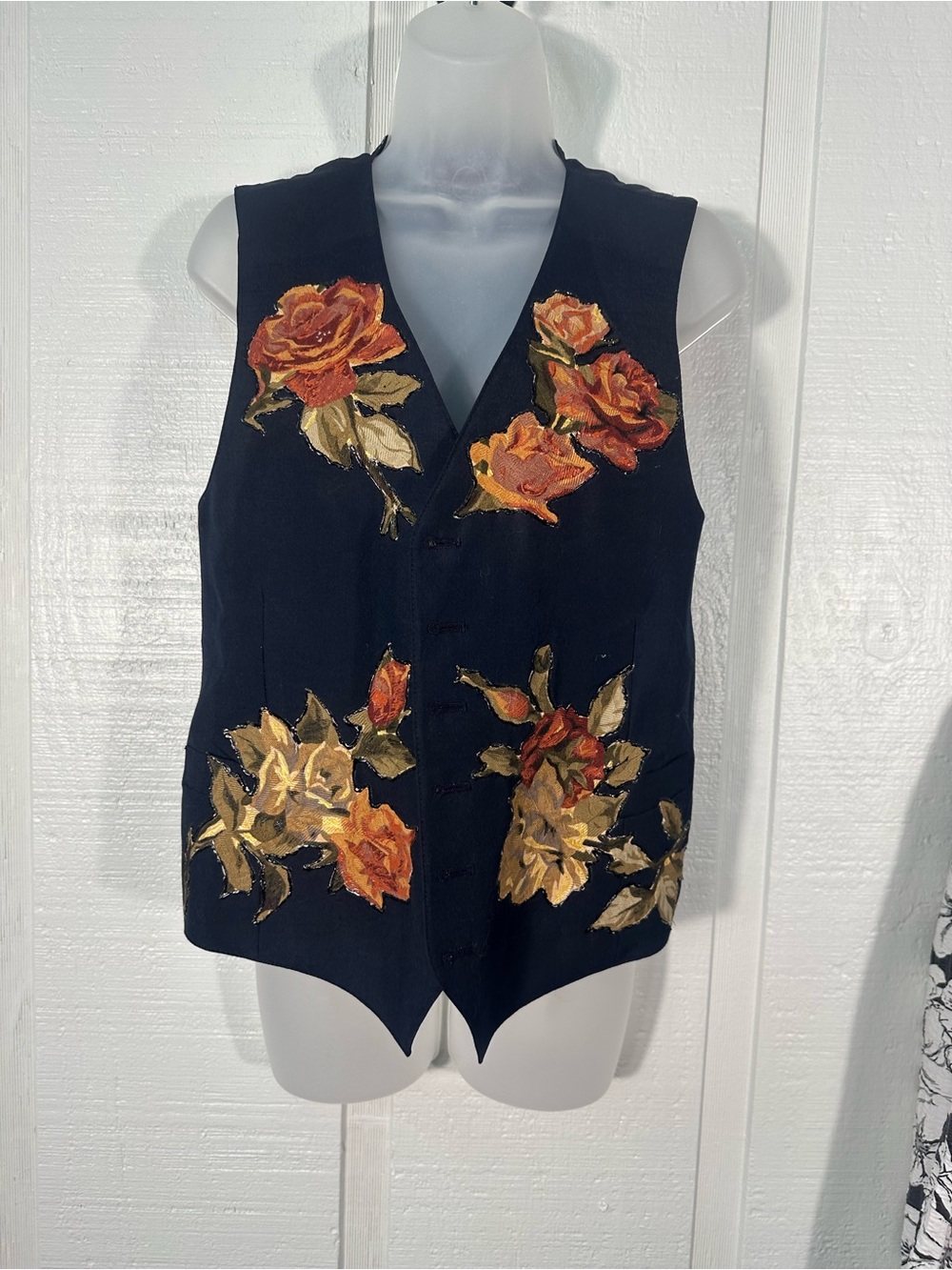 Vintage 1980s Women’s Painted Vest No Size EUC